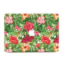 Tropical Hibiscus Flowers Apple MacBook Skin / Decal