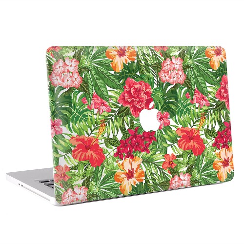 Tropical Hibiscus Flowers Apple MacBook Skin / Decal