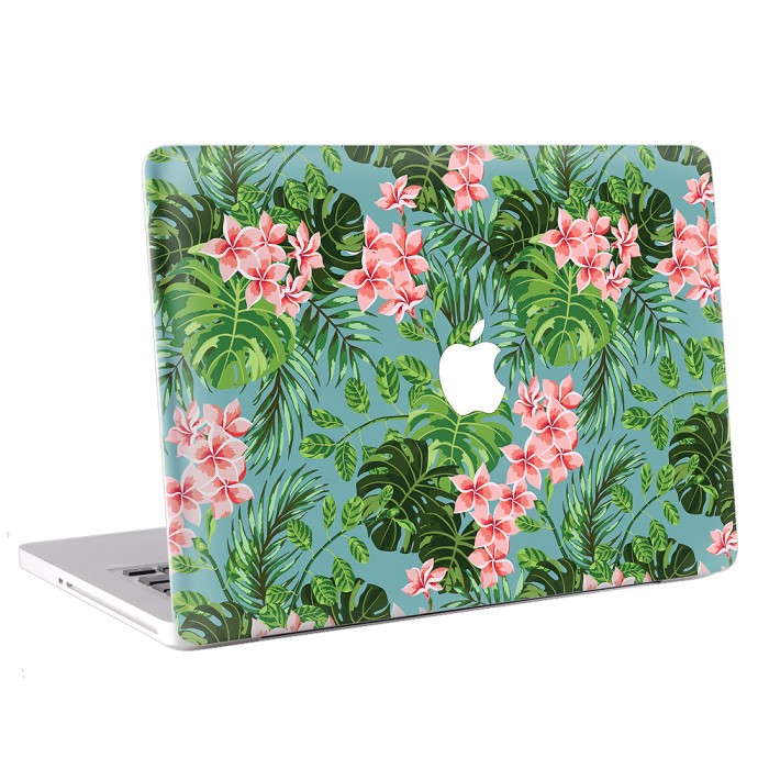 Pink Tropical Flowers MacBook Skin / Decal  (KMB-0172)