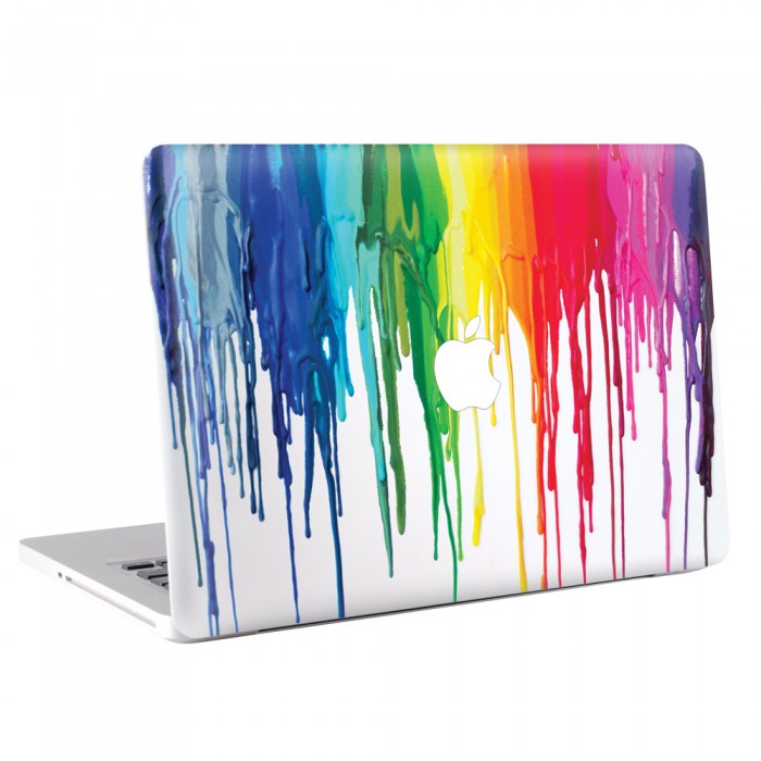 Crayon Art - Melted Crayons Colorful MacBook Skin / Decal  (KMB-0182)