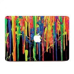 Crayon Art #1 - Kunst aus geschmolzenen Wachsmalstiften Apple MacBook Skin Aufkleber