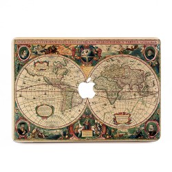 Old Map World Apple MacBook Skin / Decal