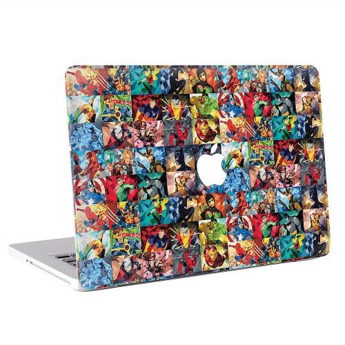 Super Hero Collage Apple MacBook Skin / Decal