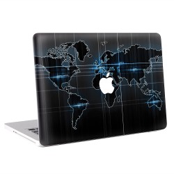 World Map Apple MacBook Skin / Decal