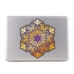 Ornamental Flowers Apple MacBook Skin Aufkleber
