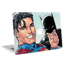 Superman und Batman Selfie Apple MacBook Skin Aufkleber