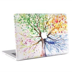  The Water Color Season Tree Apple MacBook Skin Aufkleber