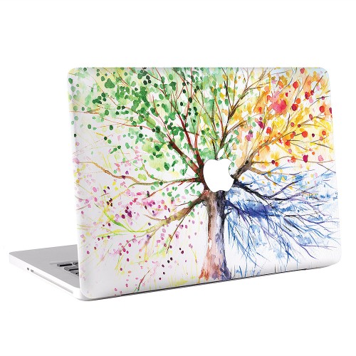 The Water Color Season Tree Apple MacBook Skin / Decal