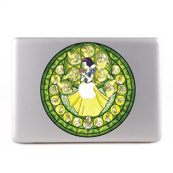 Snow White Stained Glass Apple MacBook Skin / Decal