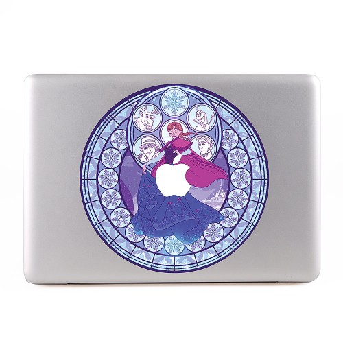 Anna Die Eiskönigin Bleiglasfenster Apple MacBook Skin Aufkleber