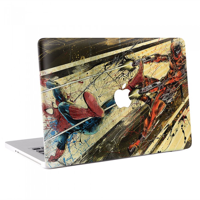 Spiderman Vs Deadpool MacBook Skin / Decal  (KMB-0311)