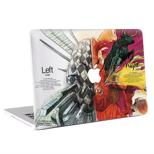Abstract Multicolor Brain Artwork Apple MacBook Skin / Decal