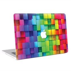 3D Cubes Rainbow Apple MacBook Skin / Decal