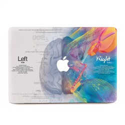 Left & Right Mathematical Brain Music Brain Apple MacBook Skin / Decal