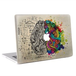 สติกเกอร์สกินแม็คบุ๊ค Left & Right Brain Apple MacBook Skin Sticker 