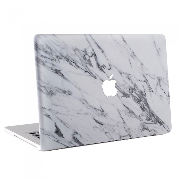 White And Black Marble MacBook Skin / Decal  (KMB-0417)