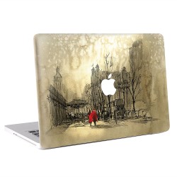 Walking in the Rain #1 Apple MacBook Skin / Decal