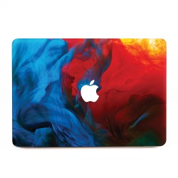 Blue And Red Apple MacBook Skin / Decal