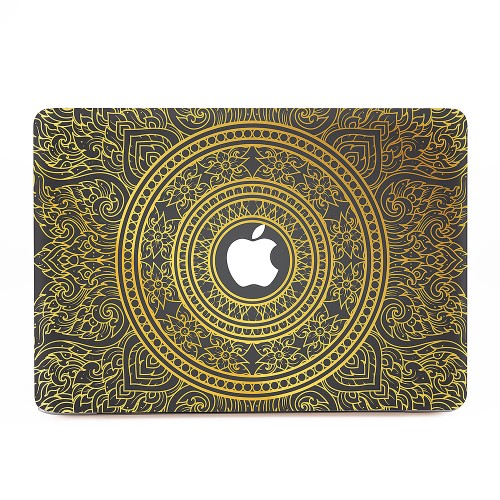 Thai Art Element Traditional Gold #1 Apple MacBook Skin / Decal