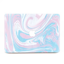 Iridescent Marbling Marble Pink Apple MacBook Skin Aufkleber