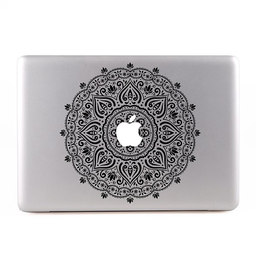 Indian Ornaments Flower Apple MacBook Skin / Decal