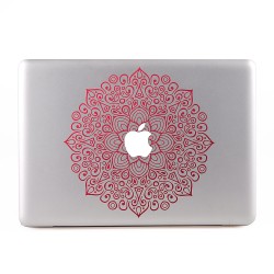 Red Mandala Apple MacBook Skin Aufkleber
