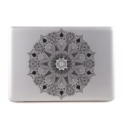 White Mandala Apple MacBook Skin Aufkleber