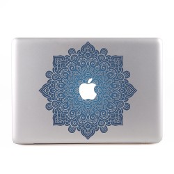 Mandala Dark Blue Apple MacBook Skin Aufkleber