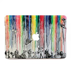 Disney Melted Crayon Art Apple MacBook Skin Aufkleber