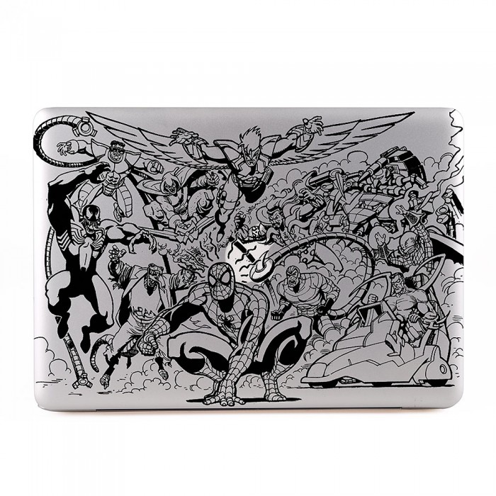Spider Man and Villains MacBook Skin / Decal  (KMB-0523)