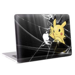 Pikachu Broken Glass  Apple MacBook Skin / Decal