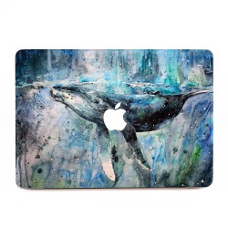 Whale Painting  Apple MacBook Skin / Decal