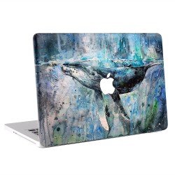 สติกเกอร์สกินแม็คบุ๊ค  Whale Painting  Apple MacBook Skin Sticker 