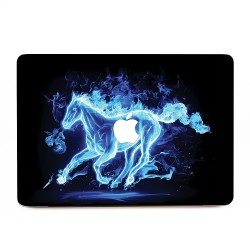 Horse a Blue Fire   Apple MacBook Skin / Decal