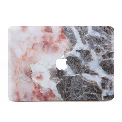 Marble Pink and Black  Apple MacBook Skin / Decal