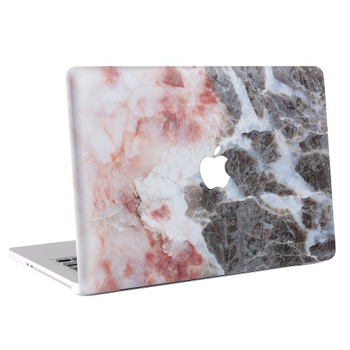 Marble Pink and Black  Apple MacBook Skin / Decal