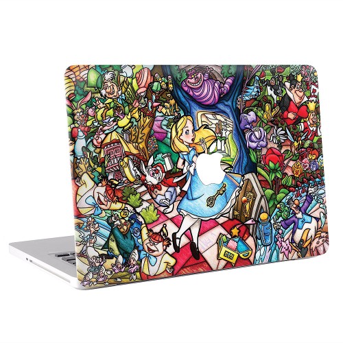 Stained Glass Alice in Wonderland  Apple MacBook Skin / Decal