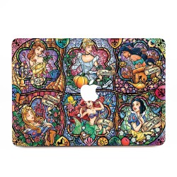 Princess Stained Glass  Apple MacBook Skin Aufkleber