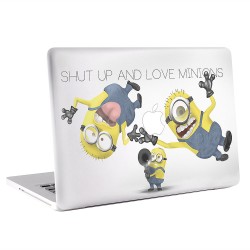 Shut Up and Love Minions  Apple MacBook Skin / Decal
