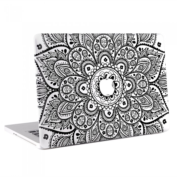 Caroki Aufkleber für MacBook New Art Abnehmbar Vinyl Selbstklebend A1425/A1502 Super Mince Sticker für Apple MacBook Mandala Bleu MacBook Pro 13 with Retina