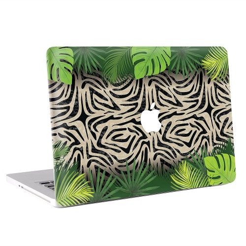 Zebra with Palm Leaves  Apple MacBook Skin / Decal