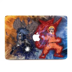 Naruto and Sasuke Action Fighting  Apple MacBook Skin / Decal