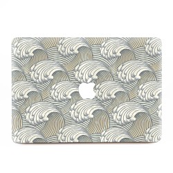 สติกเกอร์สกินแม็คบุ๊ค Waves Pattern คลื่น  Apple MacBook Skin Sticker 