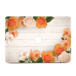 Flower Orange Rose  Apple MacBook Skin / Decal