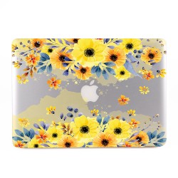 Floral Yellow  Apple MacBook Skin / Decal
