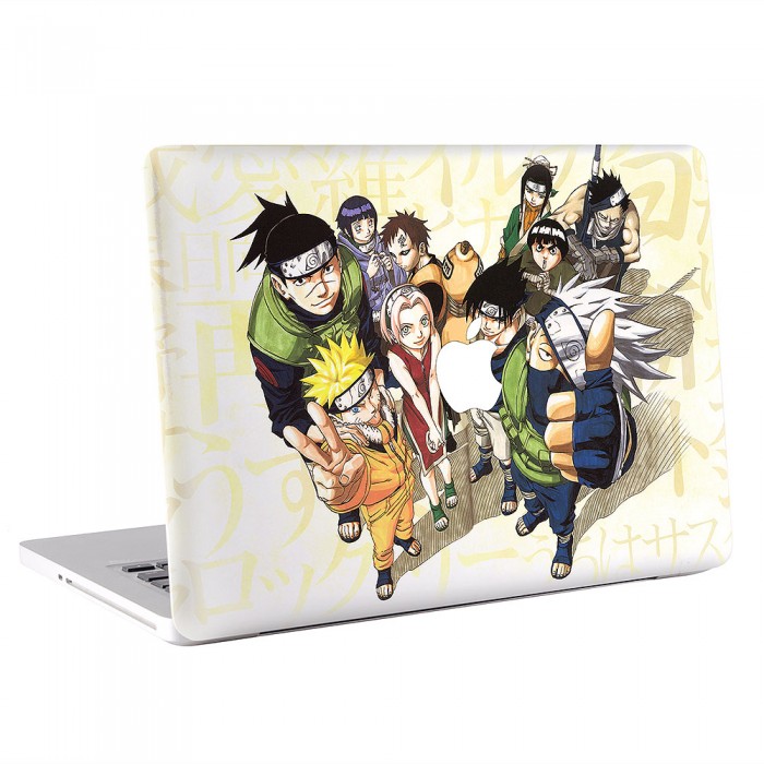 สติกเกอร์สกินแม็คบุ๊ค  Naruto and Friends นารูโตะ MacBook Skin Sticker  (KMB-0614)