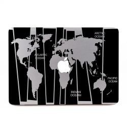 Hello World Map  Apple MacBook Skin / Decal