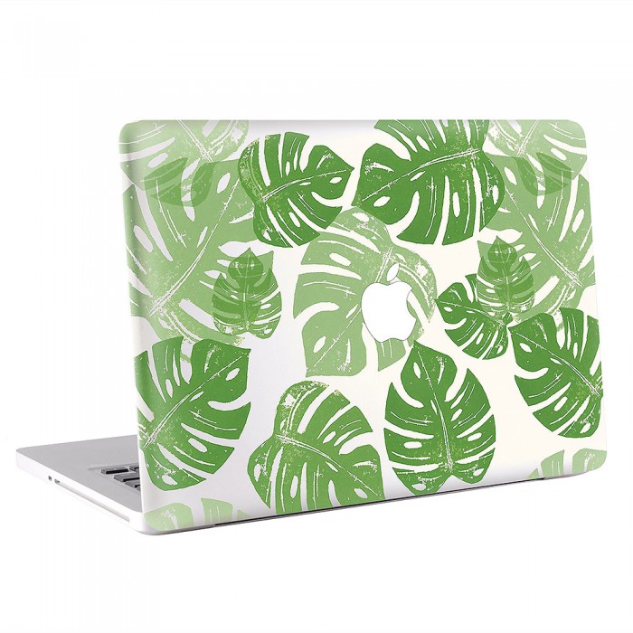 Watercolor Tropical Green Leaves  MacBook Skin / Decal  (KMB-0635)