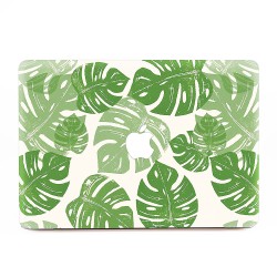 Watercolor Tropical Green Leaves  Apple MacBook Skin / Decal