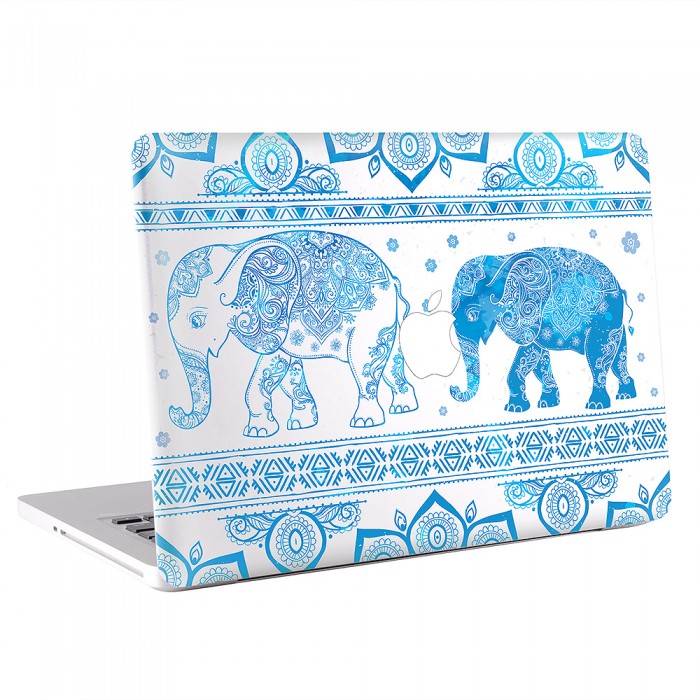 Blue Elephant Mandala Indian MacBook Skin Aufkleber  (KMB-0642)